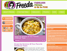 Tablet Screenshot of fabulousfreeda.com